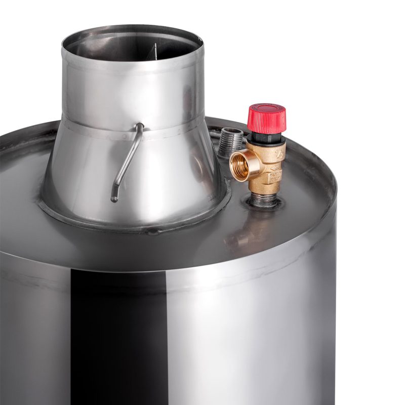 Boiler Baie 110 L, combustibil solid + recuperator căldură - INX 110R