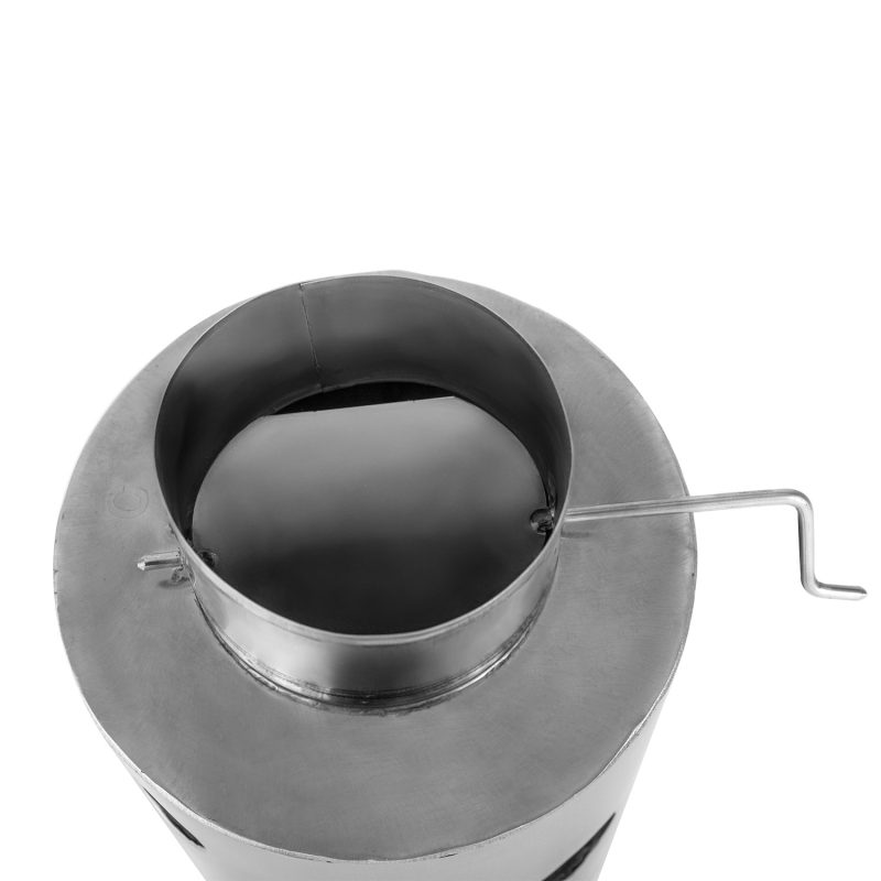 Boiler Baie 110 L, combustibil solid + recuperator căldură - INX 110R